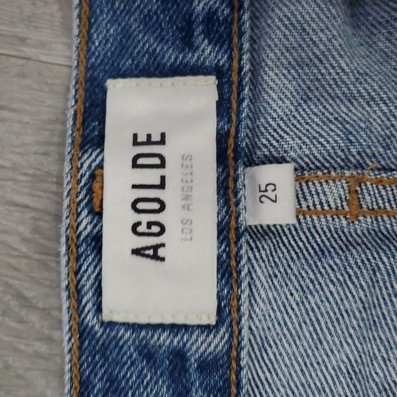 Agolde Parker Long  Jean Shorts Size 25 - Picture 6 of 8